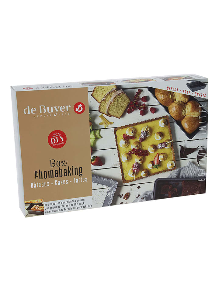 De Buyer 3tlg. Backformen-Set in Grau - onesize