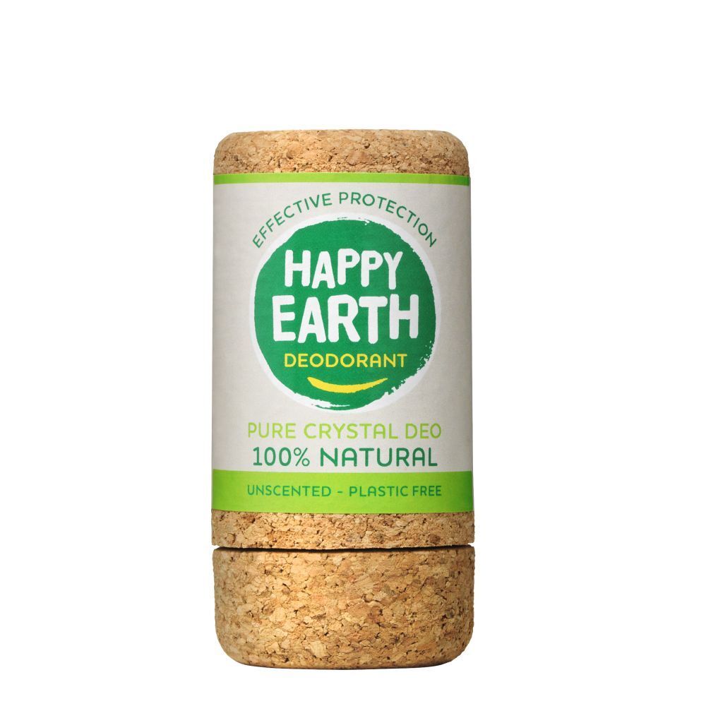 Happy Earth 100% Natural Deodorant Crystal Deo Unscented 90gr 90 g Stifte