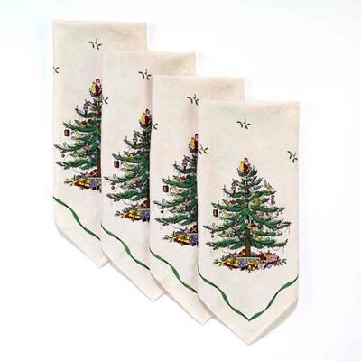 Spode® Christmas Tree Set of 4 Napkins - 20 x 20