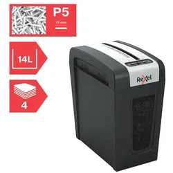 Rexel Aktenvernichter »Secure MC4-SL Slimline Whisper-Shred« P5 schwarz, 20.4x35.5x35.1 cm