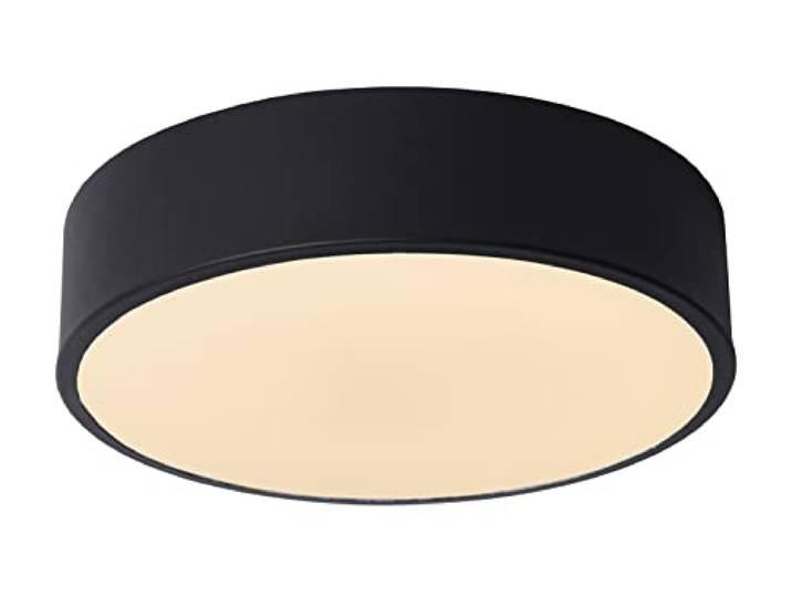Lucide UNAR - Deckenleuchte - Ø 20 cm - LED Dim. - 1x12W 2700K - 3 StepDim - Schwarz