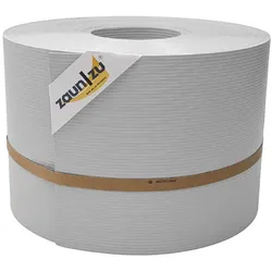 zaun zu® Sichtschutzstreifen Rille PP für Doppelstabmatte Zaunblende Lichtgrau 50m