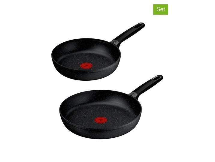 Tefal 2er. Set: Bratpfannen Excell'Cook G7 in Schwarz