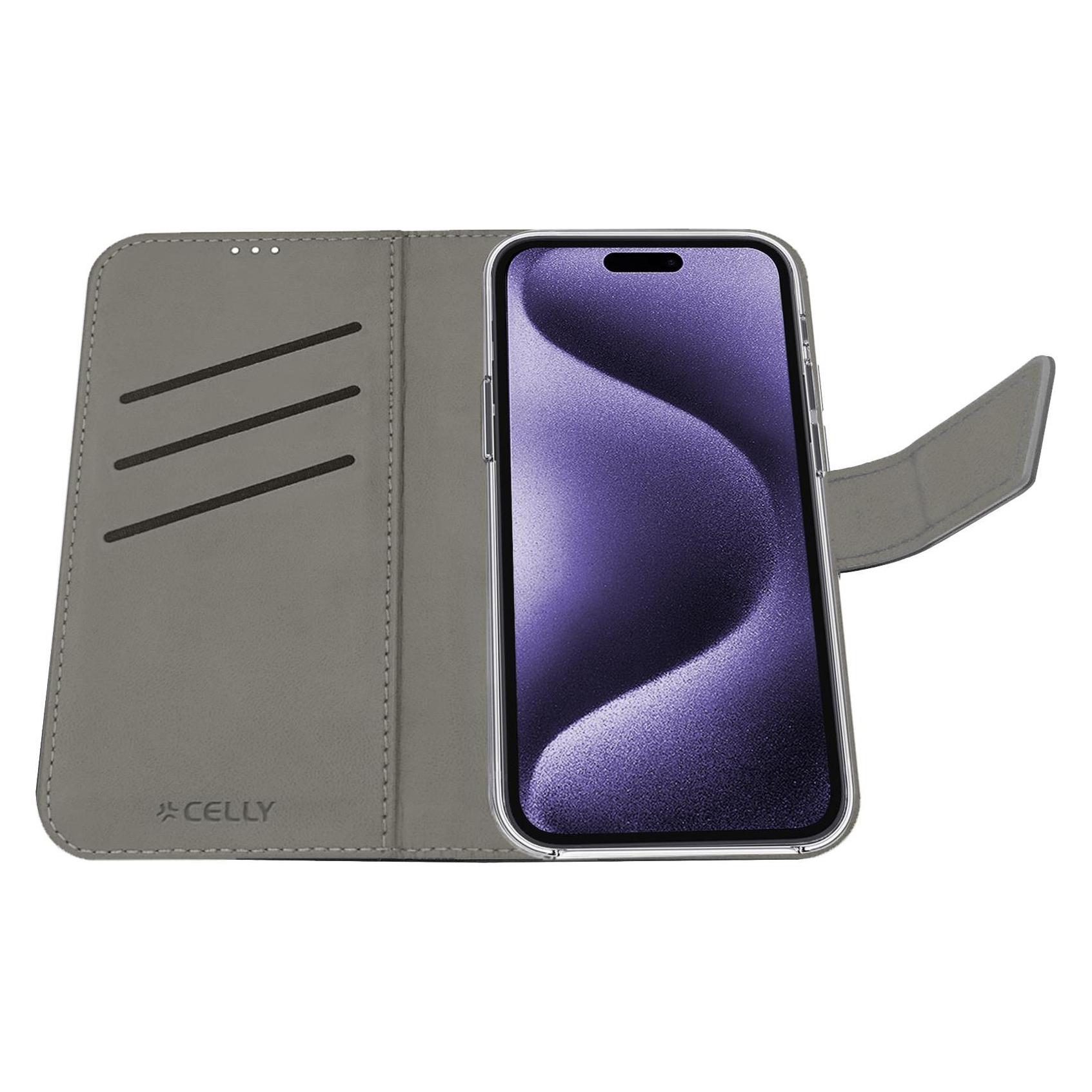 Celly Wally Tasche Iphone 16 Pro Max Bk (Apple iPhone 16 Pro Max) (WALLY1081)