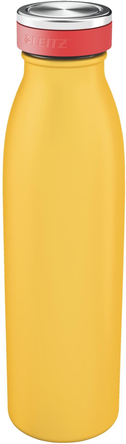 Trinkflasche LEITZ, gelb, Trinkflaschen, 500ml, Edelstahl, Trinkflasche, H:23,5cm gelb 500ml
