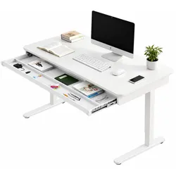 Nowe Biurko Triadyn WorkBase D 1206 Elektryczna Regulacja Wysokości 120x60cm z Szufladą Białe