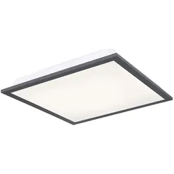LED Deckenlampe Deckenleuchte Wohnzimmerlampe Quadratisch Weiß Aluminium H 6 cm