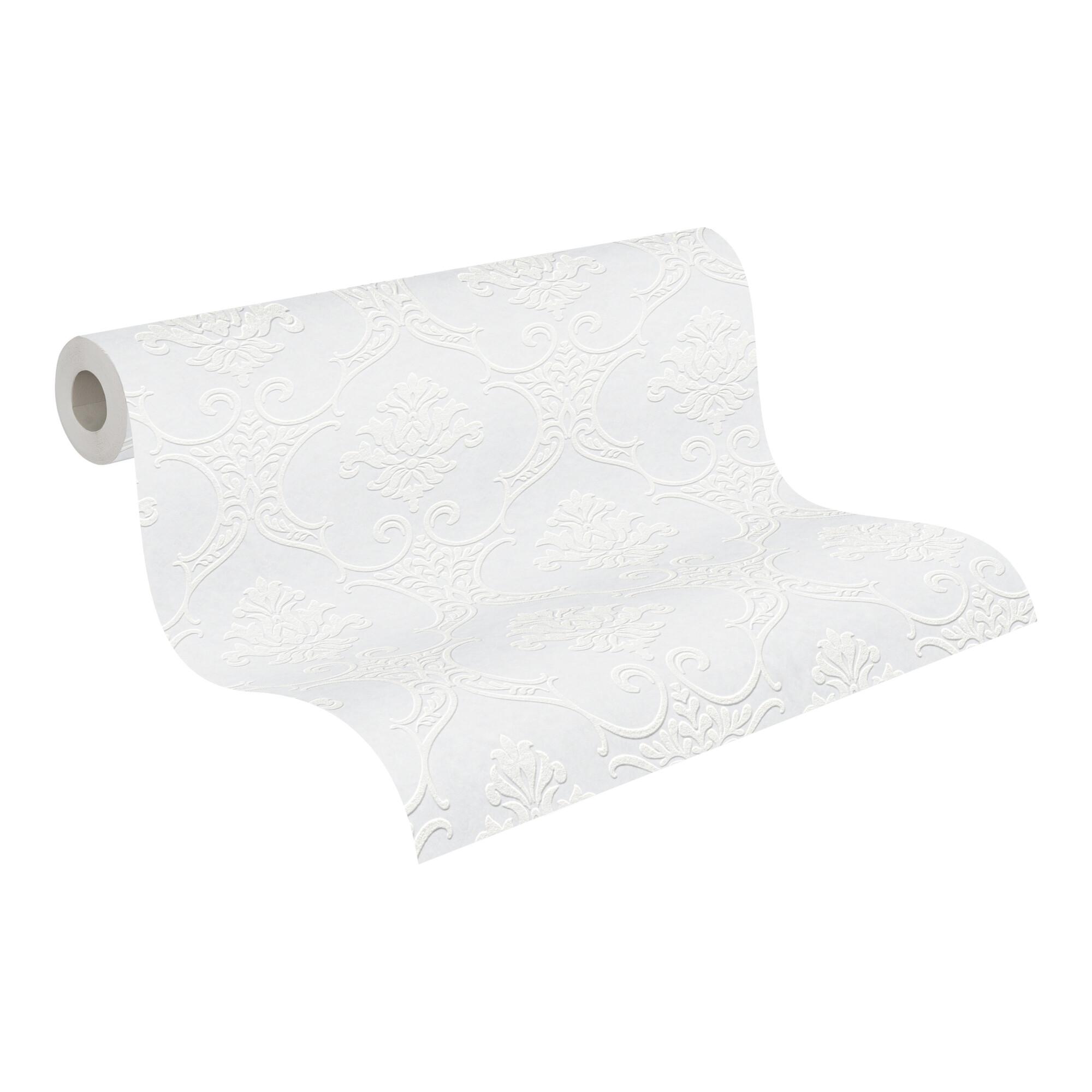 A.S. Création Vliestapete Meistervlies Pro 10,05 x 0,53 m 3D Ornamente überstreichbar (354761)