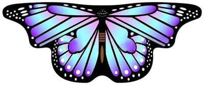 Uplift Essentials Kids Butterfly Wings Cape Costume style 7