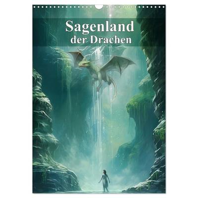 Sagenland der Drachen (Wandkalender 2026 DIN A3 hoch), CALVENDO Monatskalender