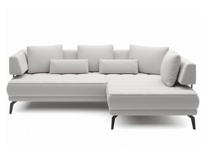 Friderik-EU Ecksofa GIOTTO elektrisch verstellbare Sitztiefe 242 cm Elfenbein