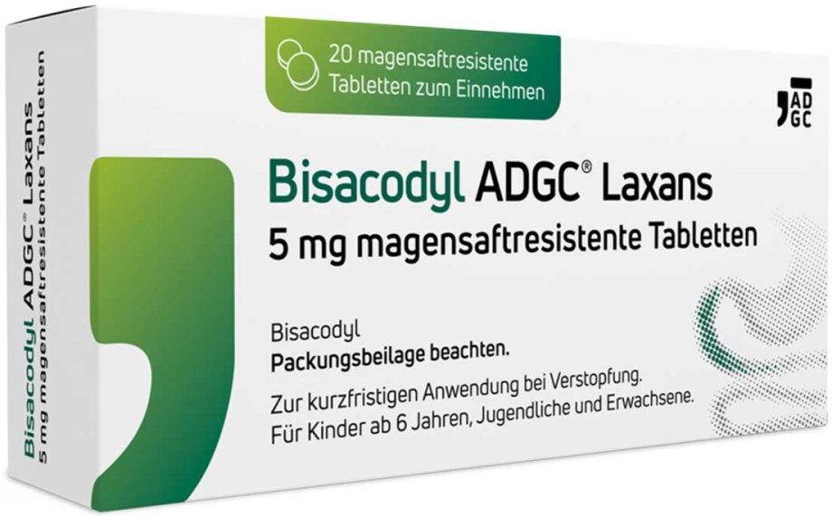 Bisacodyl ADGC Laxans 5 mg