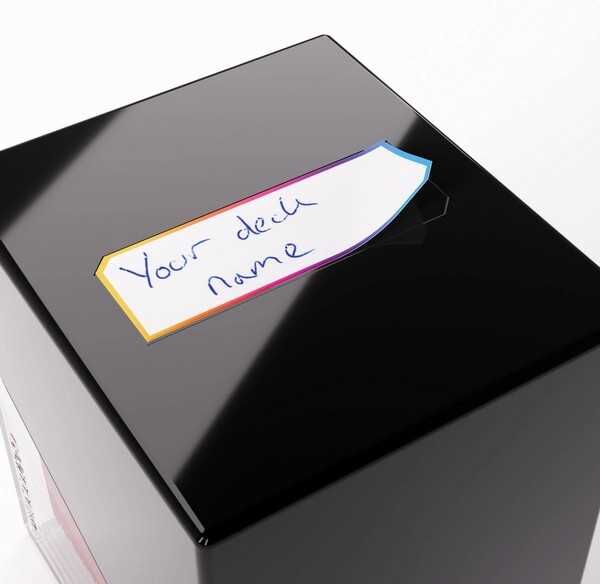 Gamegenic Bastion 100+ XL: Black/Clear - Compact Deck Box for Trading Card Games, Holds 100+ Cards, Secure Click-Lock Mechanism