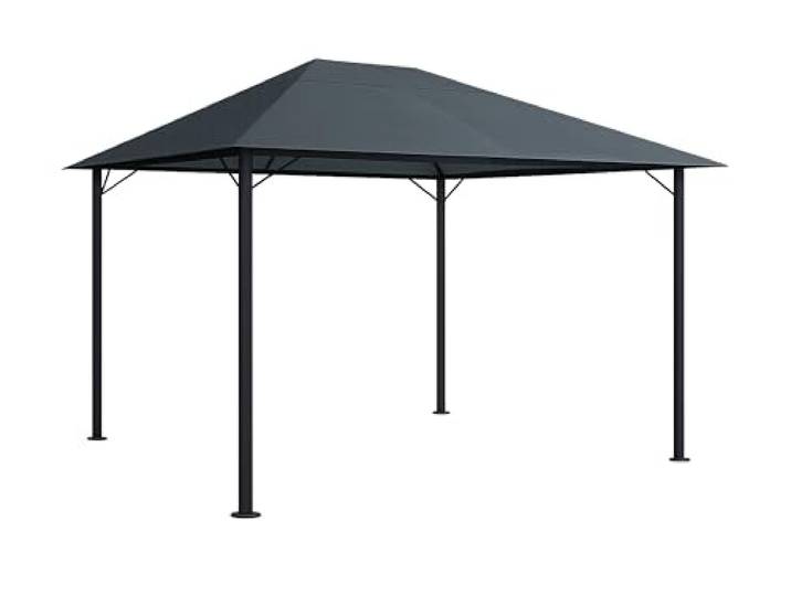 QUICK STAR Metall Garten Pavillon Nizza 3x4m Antik Partyzelt Grau