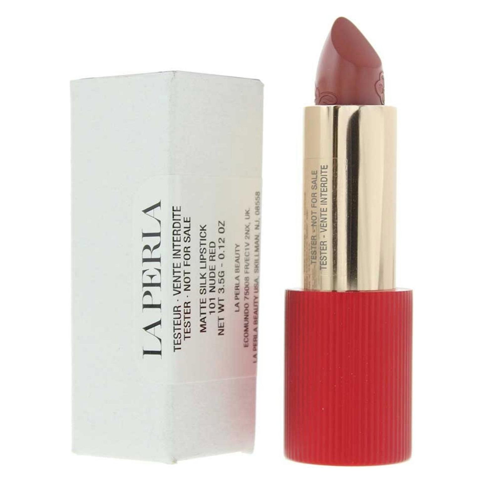 La Perla Matte Silk, Matte, Cream Lipstick, 101, Nude Red, 3.5 g For Women (Nacktrot, Nude Red, Nude-Rot) (69464317)