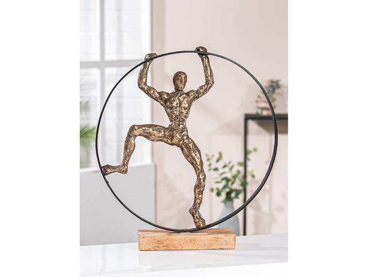 Skulptur Pose 41 x 45 x 9cm Braun
