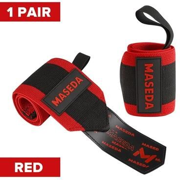 Uplift Picks Premium Wrist Support Straps Gym Wrist Wraps For Weightlifting And Training red