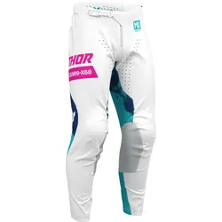 Thor Launchmode Bleach, Textilhose - Weiß/Türkis/Dunkelblau - 34