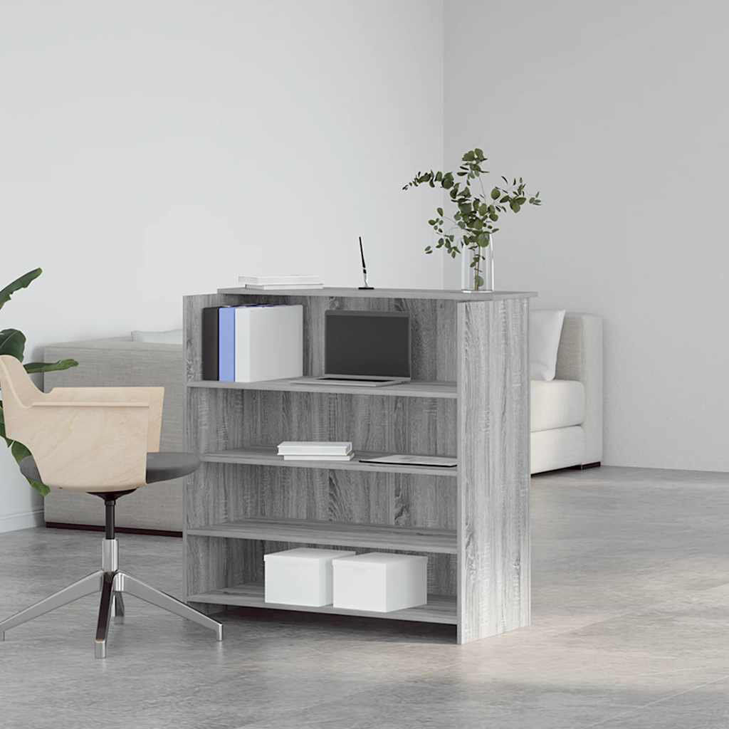 Latitude Run Azha Standing Desk Grey Sonoma