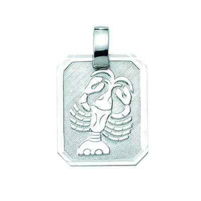 Sternzeichenanhänger ADELIA´S "Sternzeichen Anhänger Krebs 925 Silber", silber, Schmuckanhänger, Damen, Krebs, Silber 925 (Sterlingsilber), Silberanhänger Krebs
