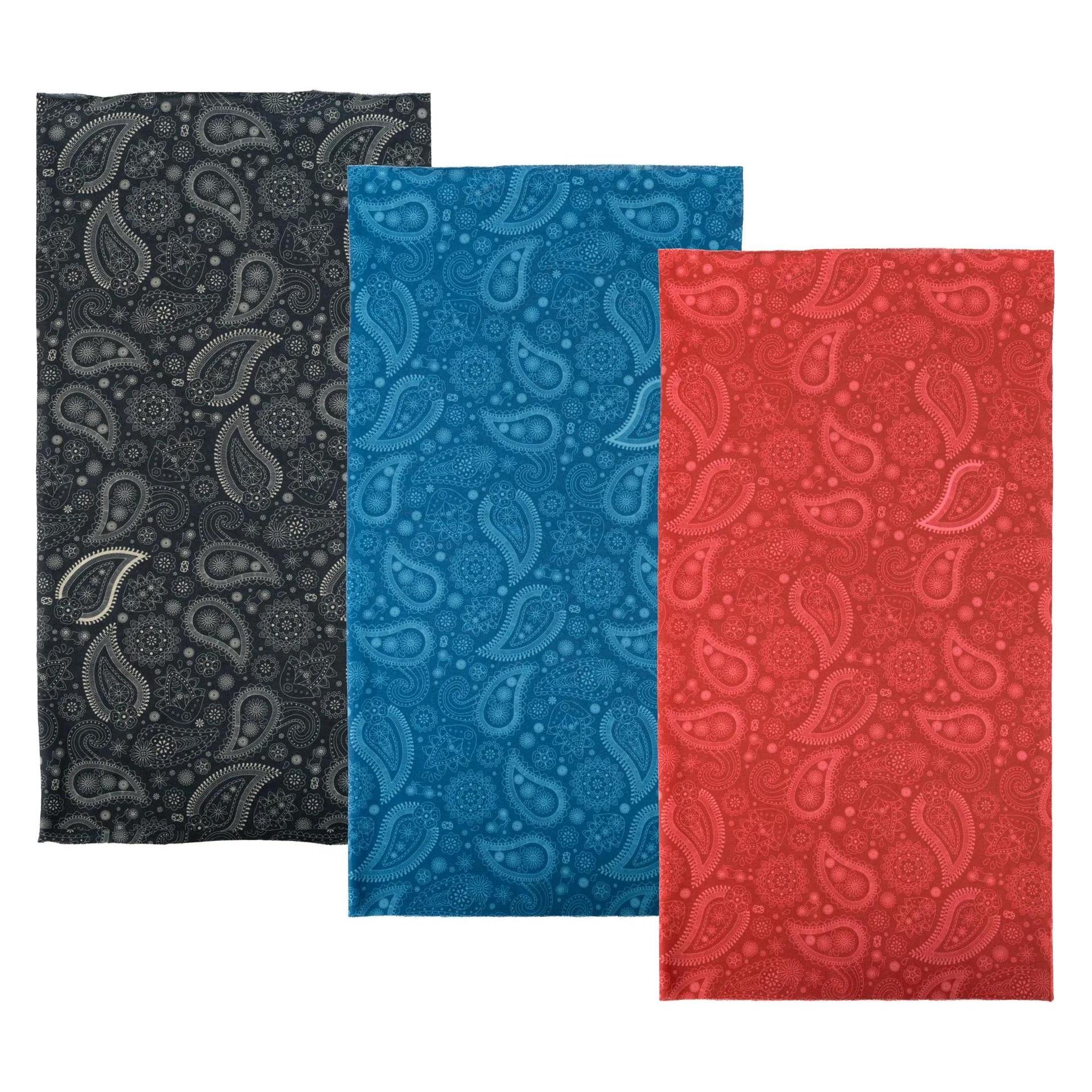 Oxford Halstuch Comfy Paisley Red 3er-Pack (NW154)