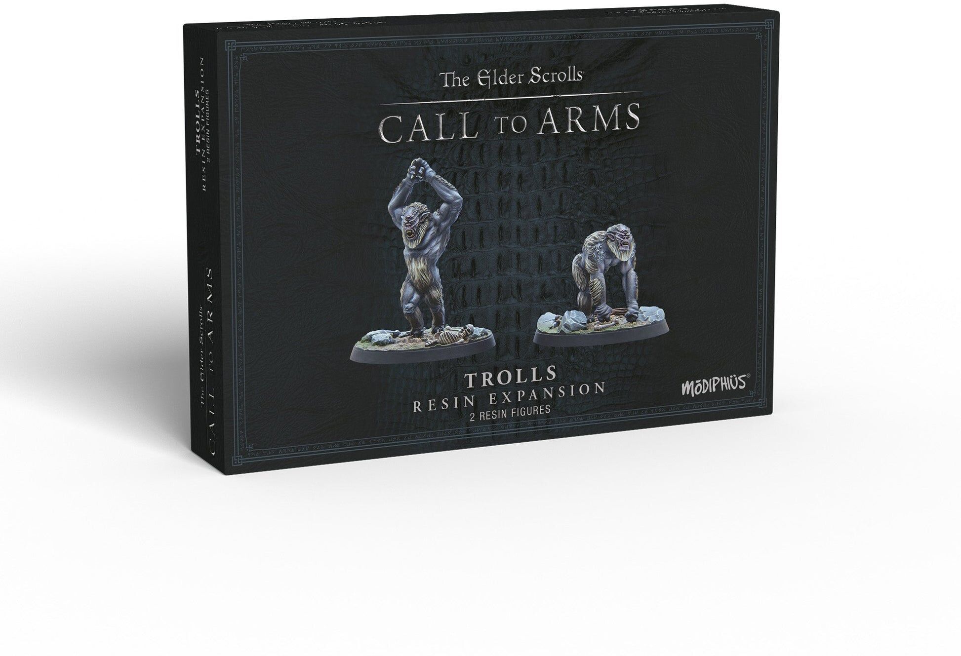 The Elder Scrolls: Call to Arms – Trolls Miniature Set for Tabletop Gaming, Ages 10+, 2 Resin Miniatures, 32mm Scale, Modiphius Entertainment