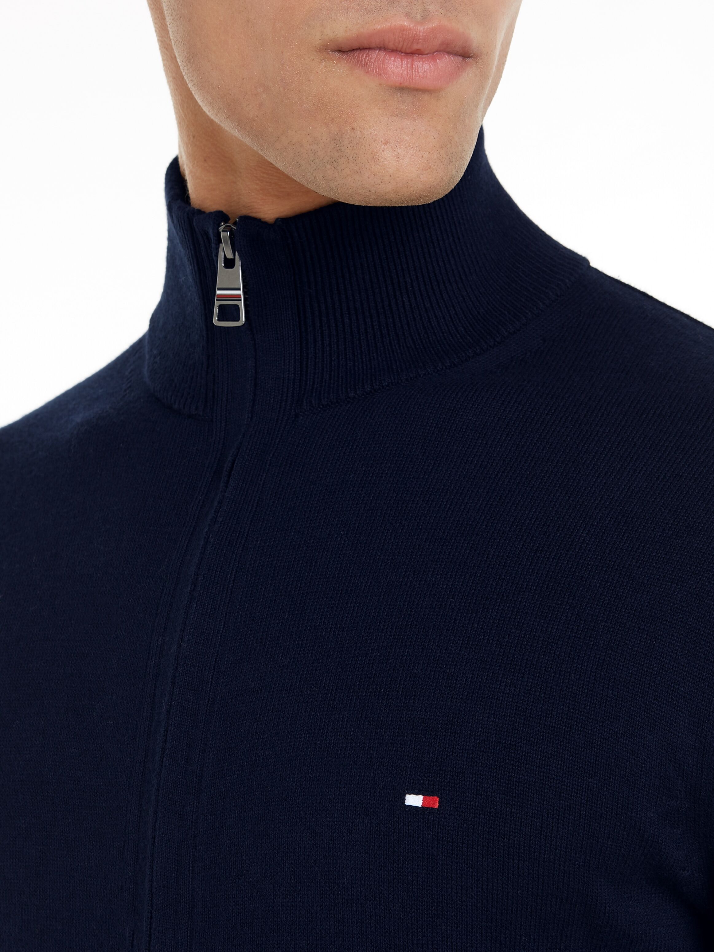 Tommy Hilfiger "PIMA ORG CTN CASHMERE ZIP THRU"