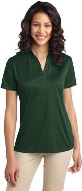 Port Authority L540 Women's Silk Touch Performance Polo Shirt in Dark Green size 4XL   Polyester