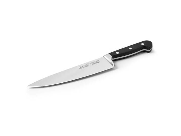 HEISO Kochmesser - handgeschmiedet in Solingen - rostfreie 21cm Klinge - Chefmesser mit extremer Schärfe - mit kostenlosem Nachschleifservice