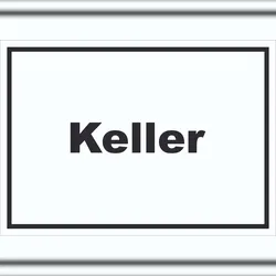 HB-Druck Keller Schild mit Text waagerecht A1 (594x841mm)