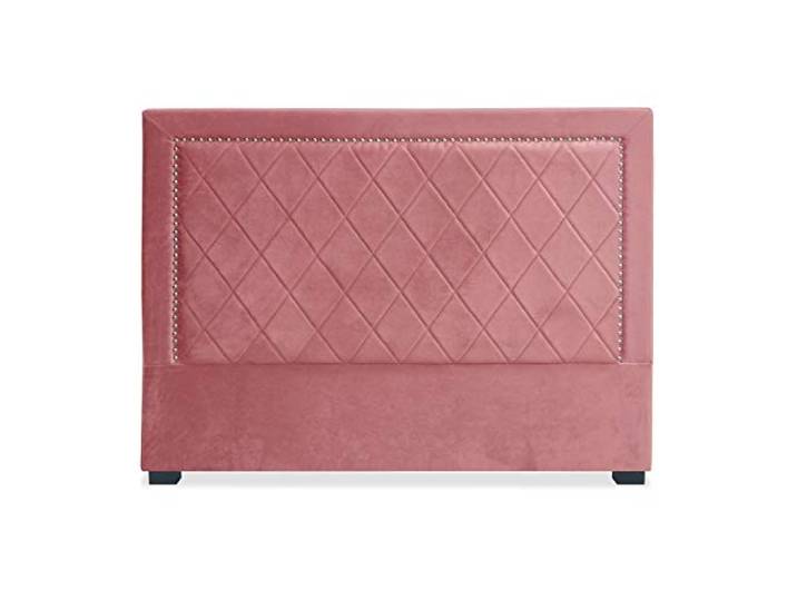 Menzzo Meghan Kopfteil Bett 160cm mit Samtbezug Rosa