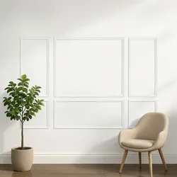 VEVOR Wandform-Set, 3er-Pack, 57,91/121,92/143 cm Stuckleisten aus Lackierbarem Polystyrol, Wasserfeste Wandleiste, Zierleiste für Wände, Friesleisten für Wohnzimmer, Schlafzimmer, Zuhause, Weiß