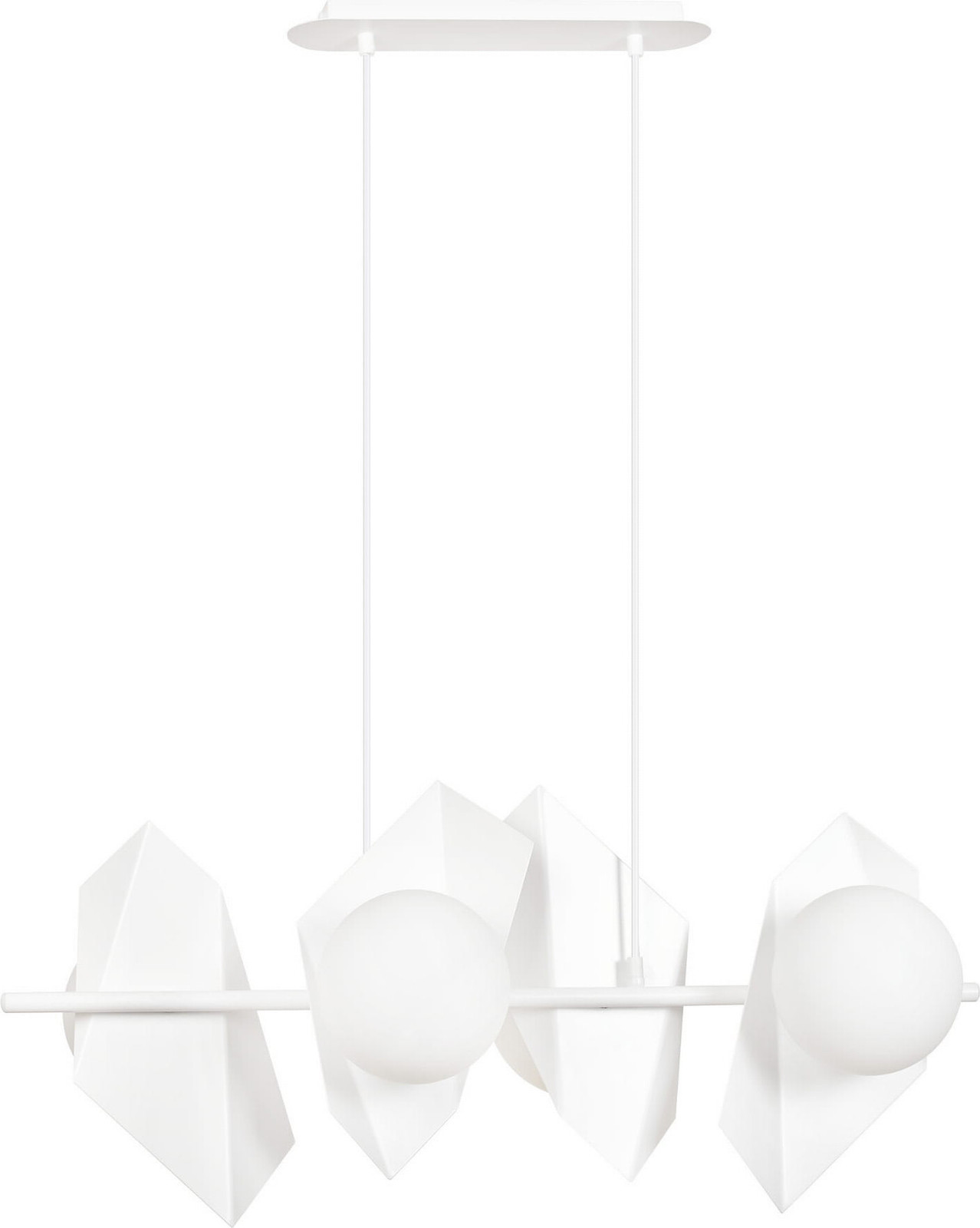 Emibig Drifton Hanglamp Wit 4xE14 40W