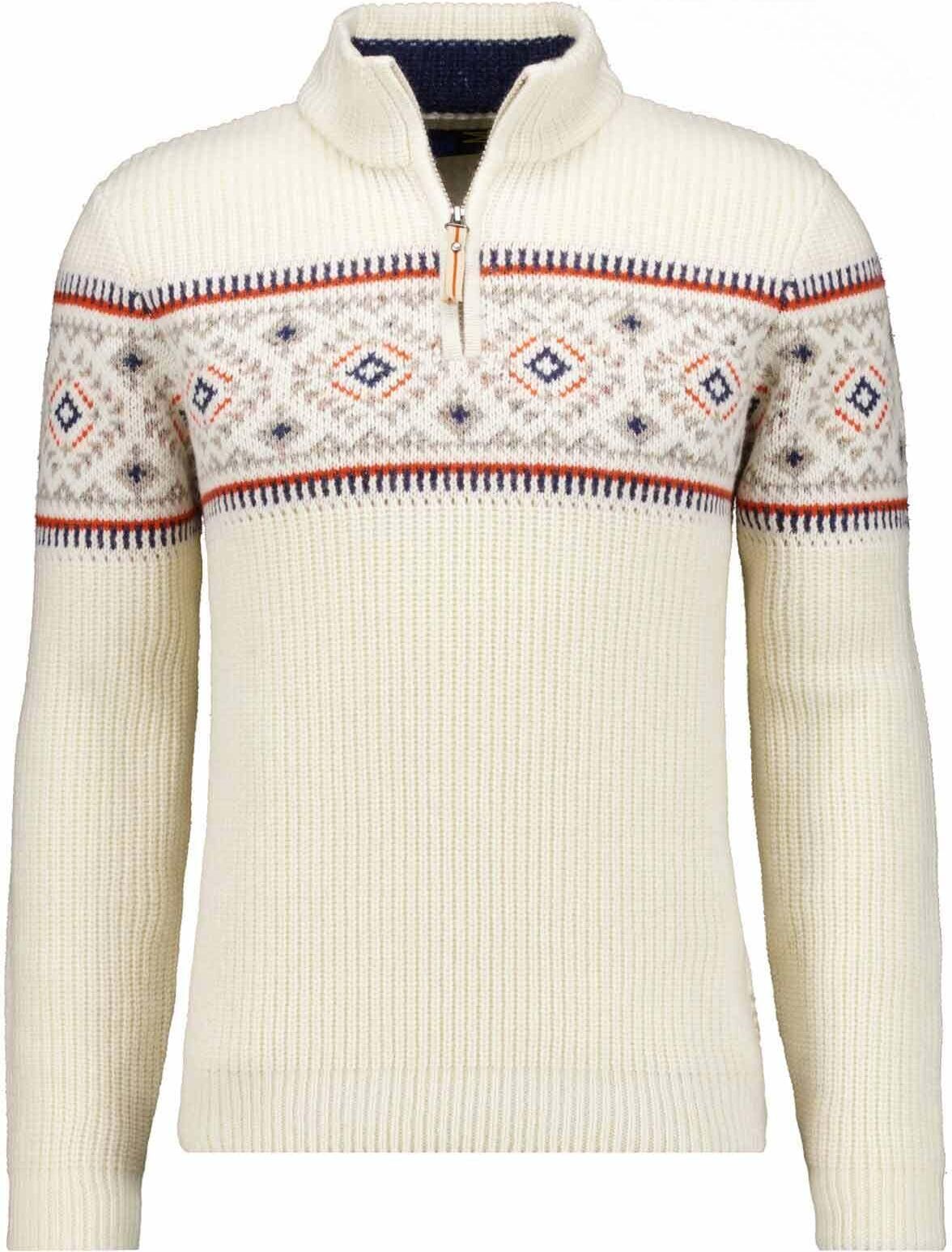 Rundhalspullover RAGMAN, Herren, Gr. 58, weiss (ecru, 008), Strick, 80% Wolle 20% Nylon, ohne Ausschnitt, Pullover Rundhalspullover ecru, 008 58