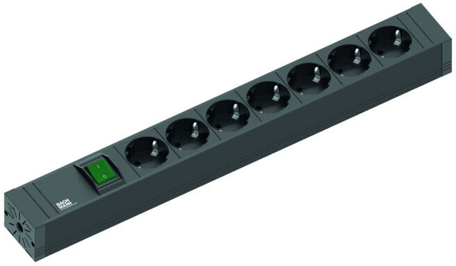 Bachmann Multiprise 7x prise avec protection et interrupteur 2 m 420.0014 (420.0014)
