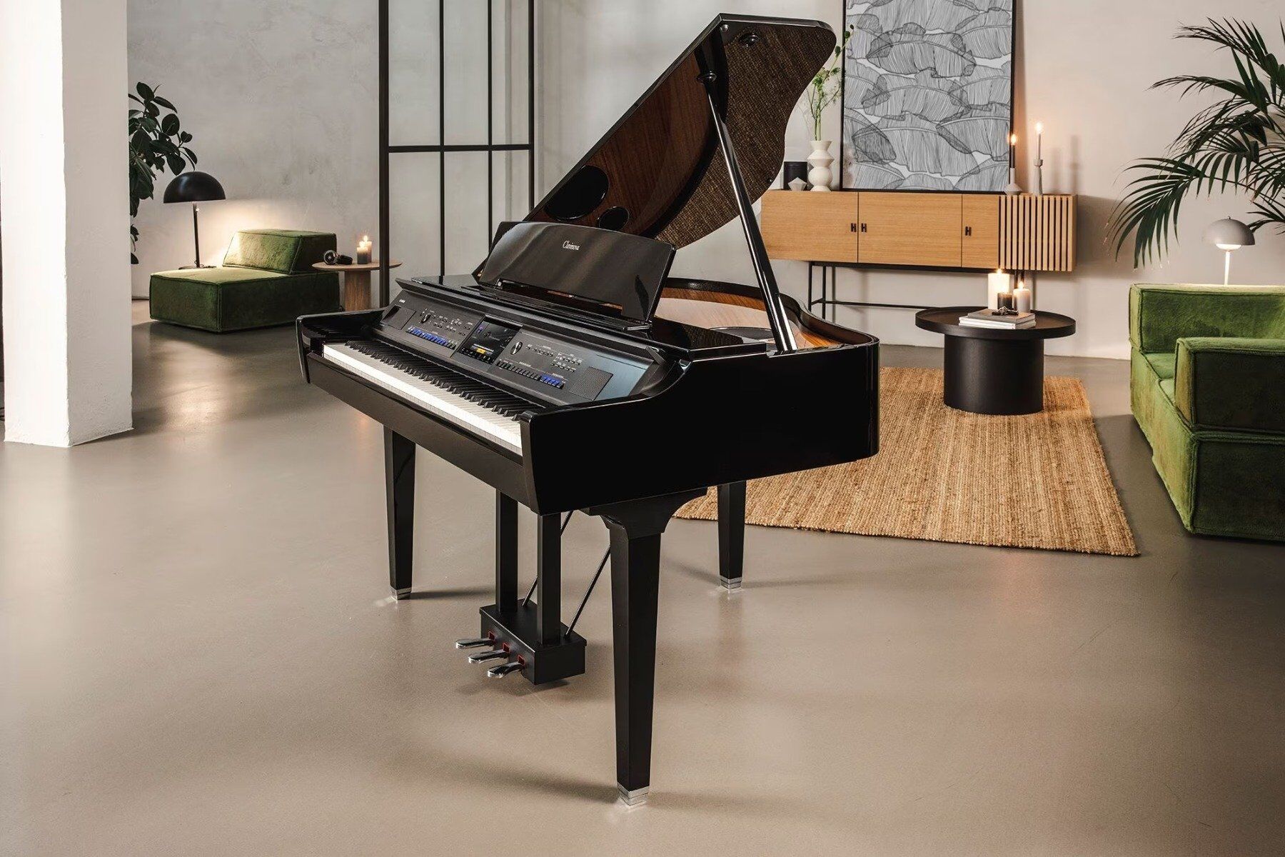 Yamaha CVP-909GP Schwarz Hochglanz Digitalflügel