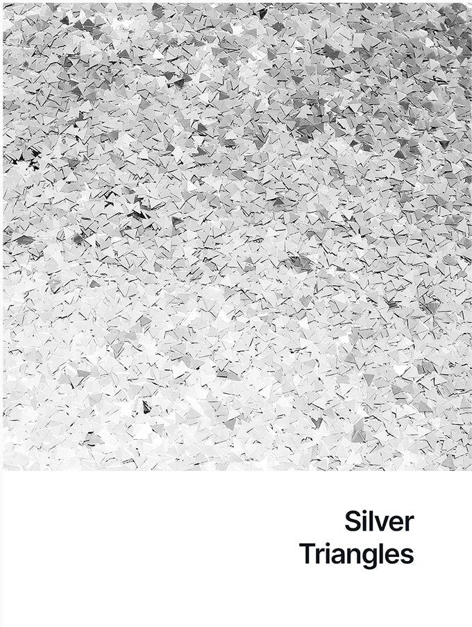 Hemway Shaped Ultra Sparkle Glitter   Triangle   Cosmetic, Festival, Crafts - Silver - Shaped 50g