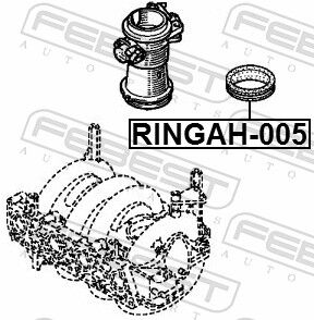 Febest Dichtung, Drosselklappenstutzen Ringah005 Eingang Für Renault