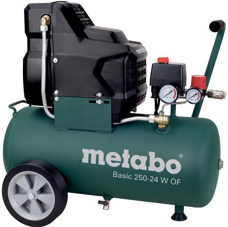 Kompressor METABO "Basic 250-24 W OF", grün, Kompressoren, Kompressor grün Einheitsgröße