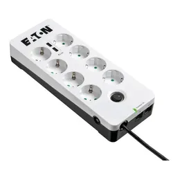 Eaton Steckdosenleiste 8fach mit RJ-11 Telefonstecker und USB-Anschlüsse 1.5m weiß