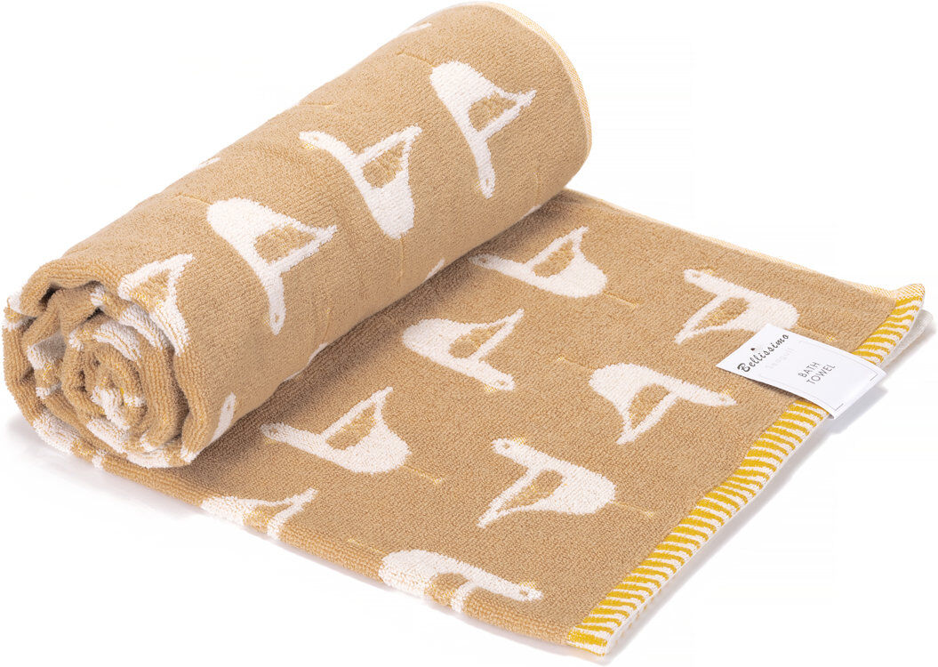 Bellissimo Seagull Towel Set Beige Bath Towel;Hand Towel;Bath Sheet