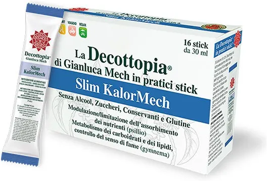 GIANLUCA MECH SpA Decottopia Slim Kalorm Integratore 16 Bustine da 30ml - Integratore di Piante Officinali