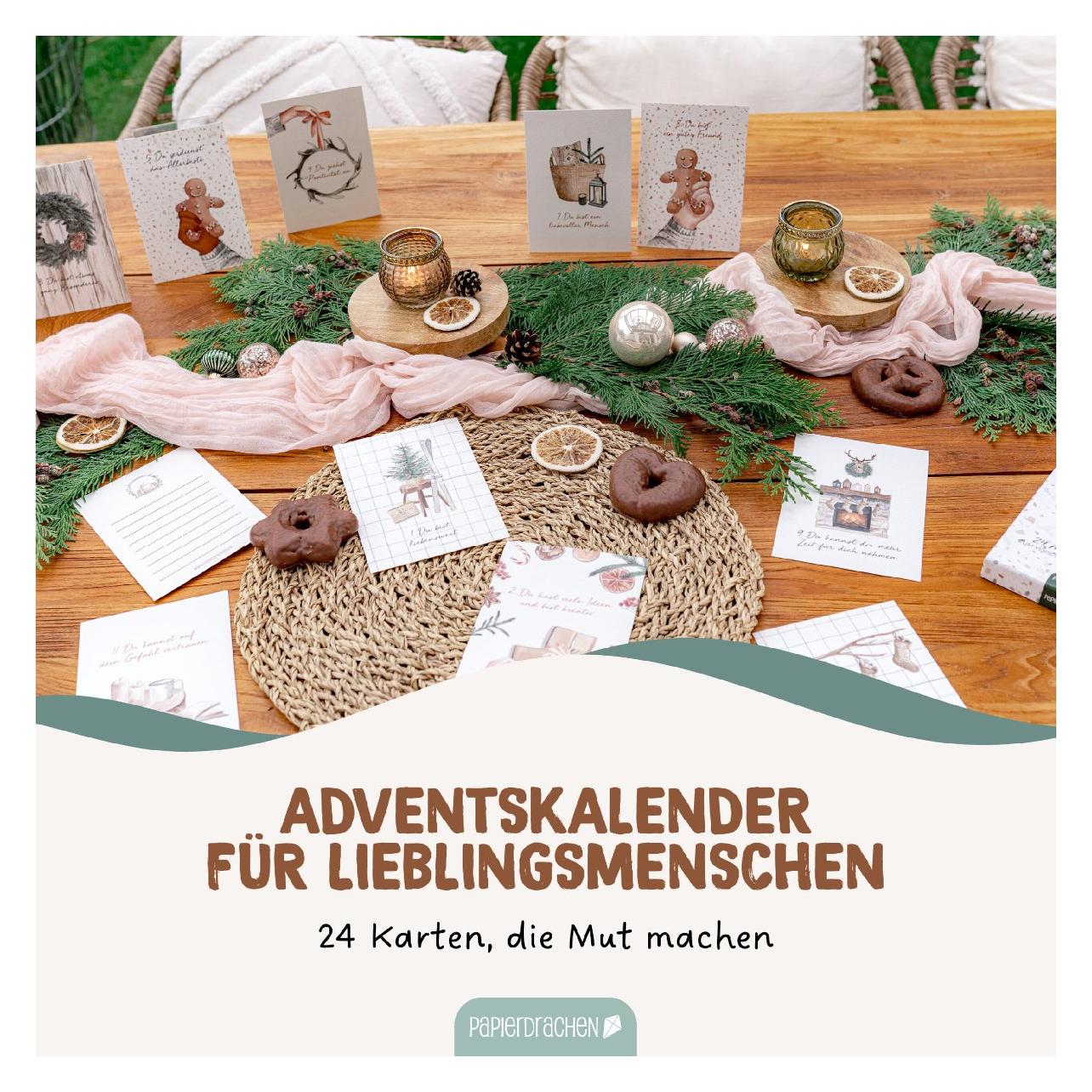 Papierdrachen Karten Adventskalender - Achtsamkeit (24 Türchen) (71721717)