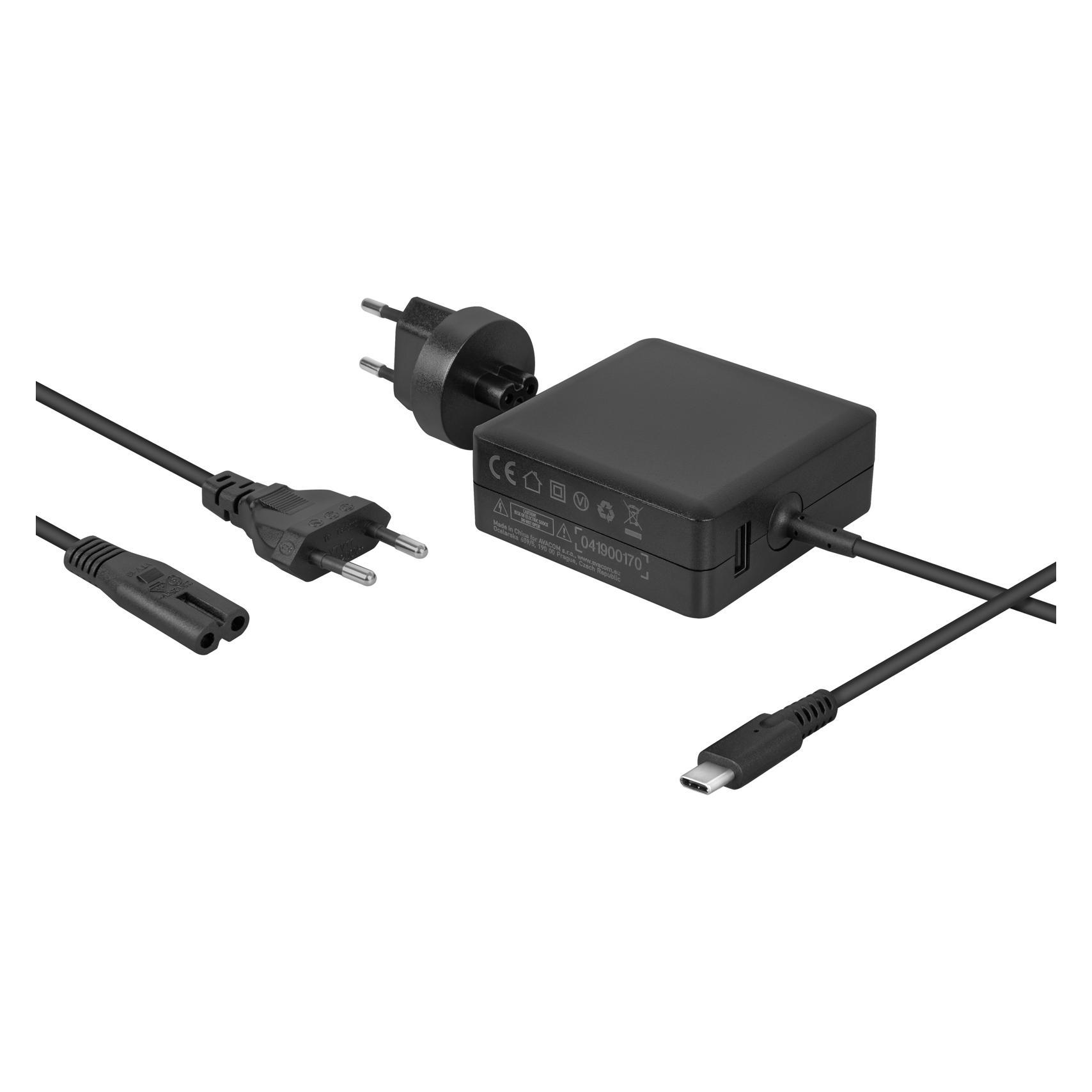 Avacom nabíjecí adaptér USB Type-C Power Delivery + USB A (65 W, 2 Ports) (ADAC-FCA-65PD)