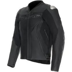 Dainese, Motorradjacke, Racing 5 Lederjacke Schwarz / Schwarz / Schwarz 52 (Herren, 52)