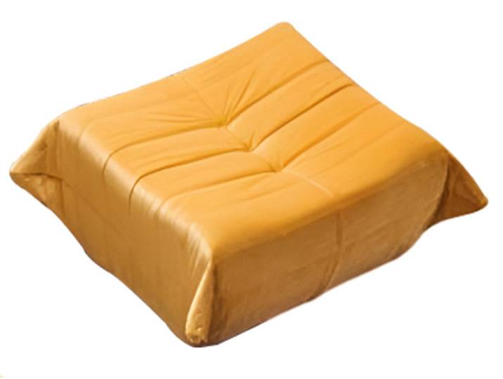 JVmoebel Hocker Oranger Polsterhocker im modernen Design (1 St)
