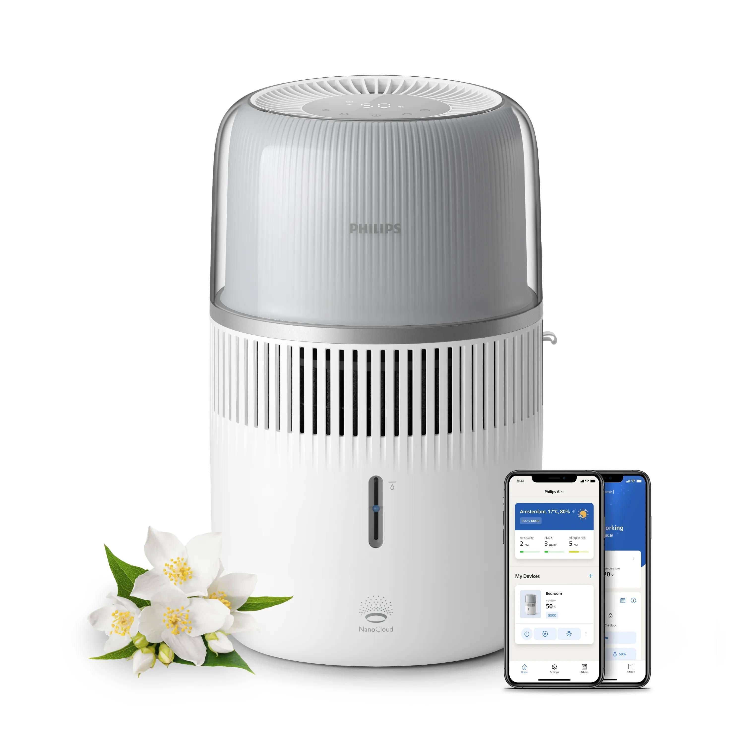 Philips HU5710/00 5000 Series Luftbefeuchter 4,5 l Tank (Weiß)