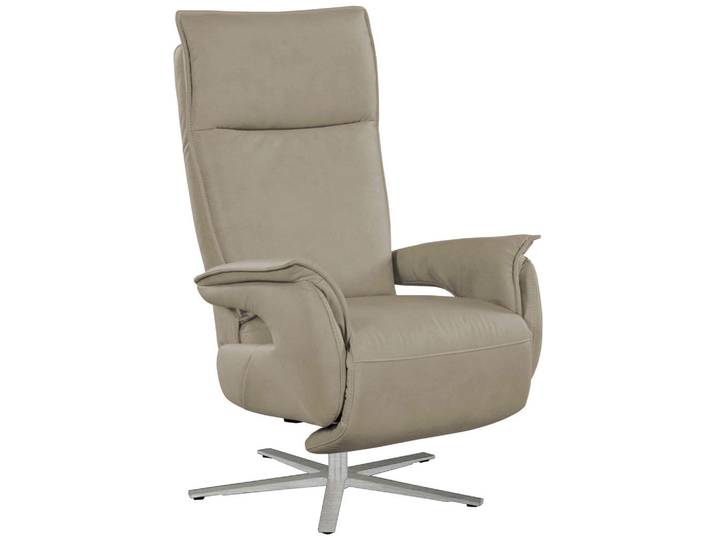 Cantus Fernsehsessel, Hellgrau, Metall, 77x116x80 cm, Made in EU, Relaxfunktion, Netzbetrieb, Wohnzimmer, Sessel, Fernsehsessel