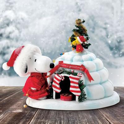 Enesco/Dept 56 Snoopys Puffer Igloo Clothtique Red , Red