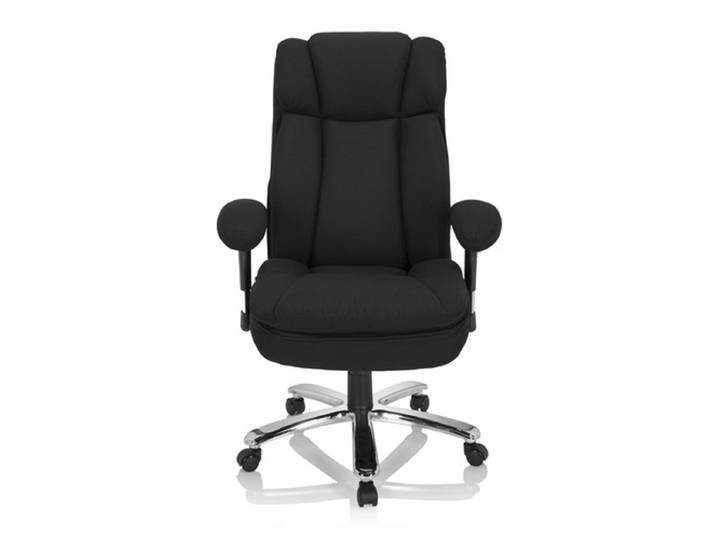 Zware bureaustoel / Bureaustoel BUILDER XXL I Stof zwart hjh OFFICE